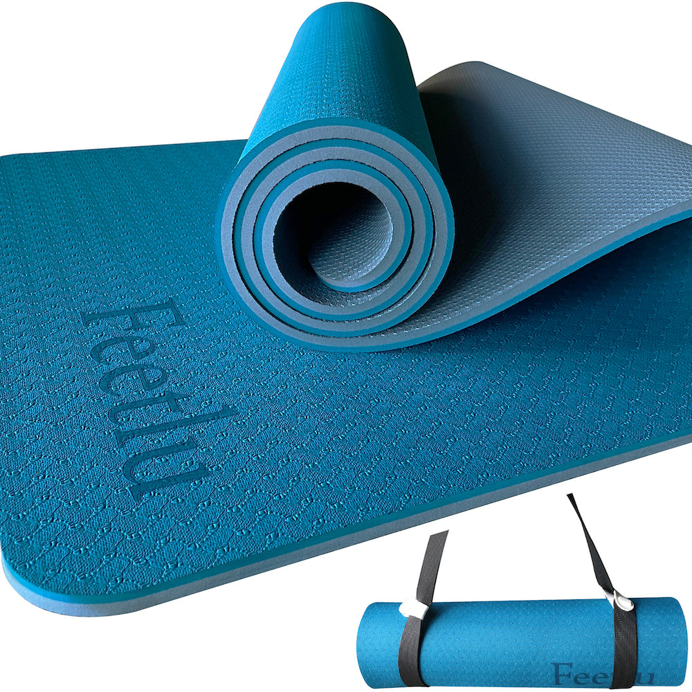 Feetlu Yoga Knee Pad Cushion Exercise 1/2x 24 x 12, green