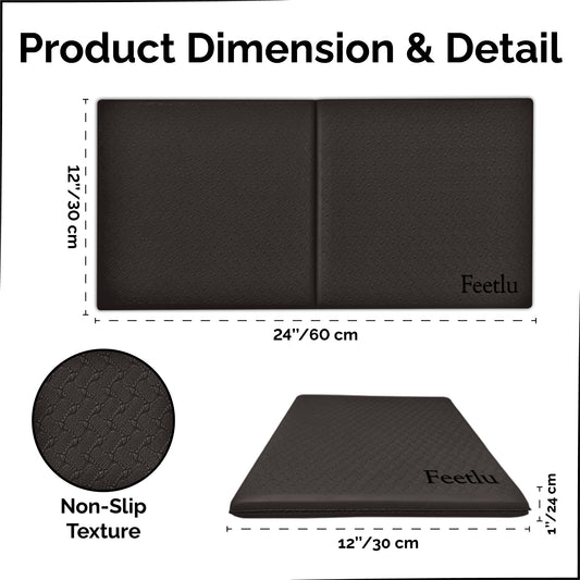 Yoga Knee Pad 12mm (1/2") - Black