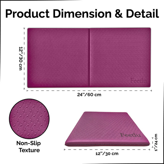 Yoga Knee Pad 12mm (1/2") - Purple