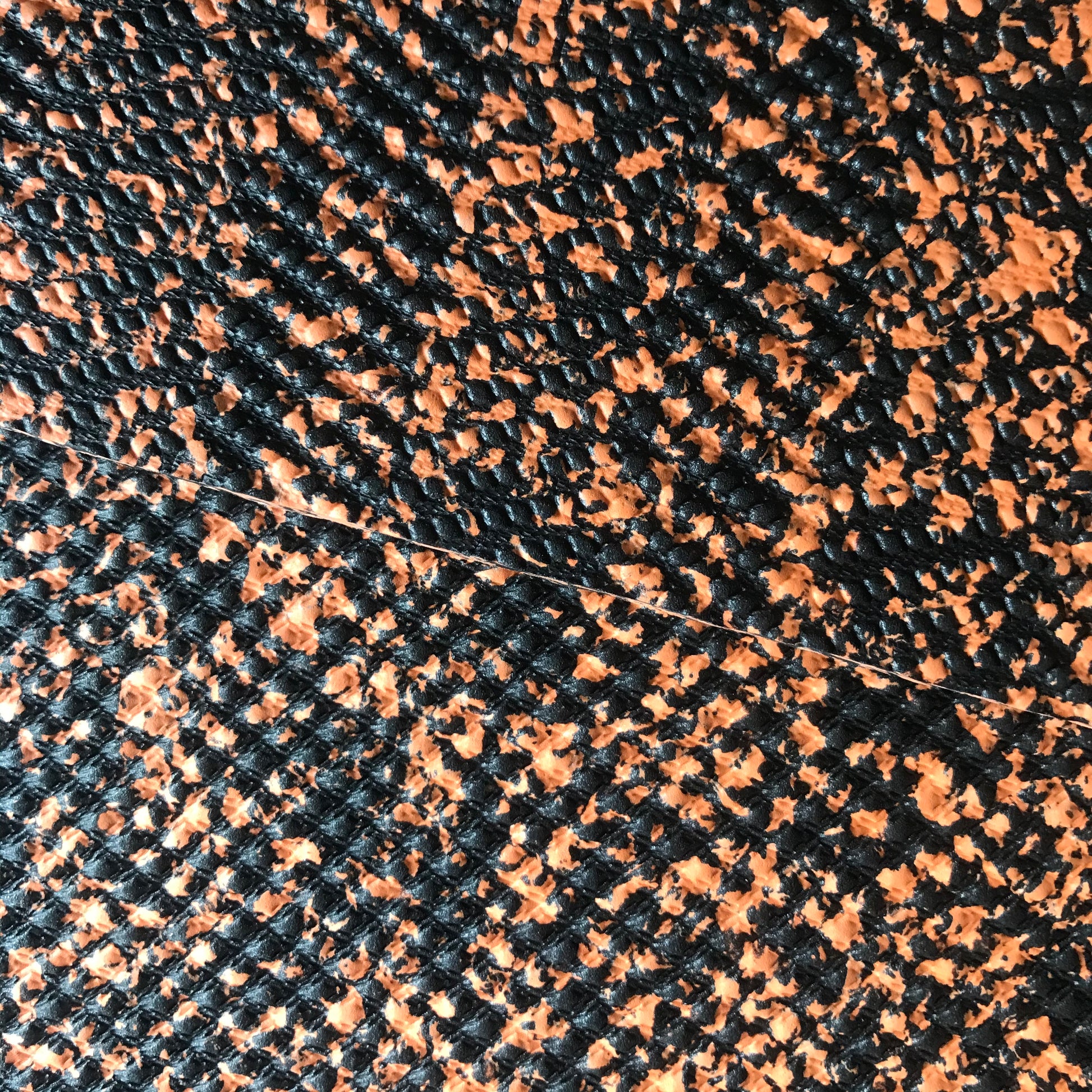 Recycled Exercise Yoga Mat | Black and Orange Mat | Feetlu