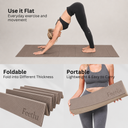 Feetlu Foldable Exercise Mat 6mm - Coffee