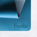 厚手のヨガマット10mm（2/5 "）-TurkeyBlue / GrayBlue