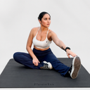 Feetlu Wide & Large Foldable Exercise Yoga Mat - Black