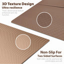 Foldable Exercise Yoga Mat  6mm (1/4") - Coffee