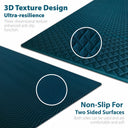 Foldable Exercise Yoga Mat Thick 8mm (1/3") - Dark Green