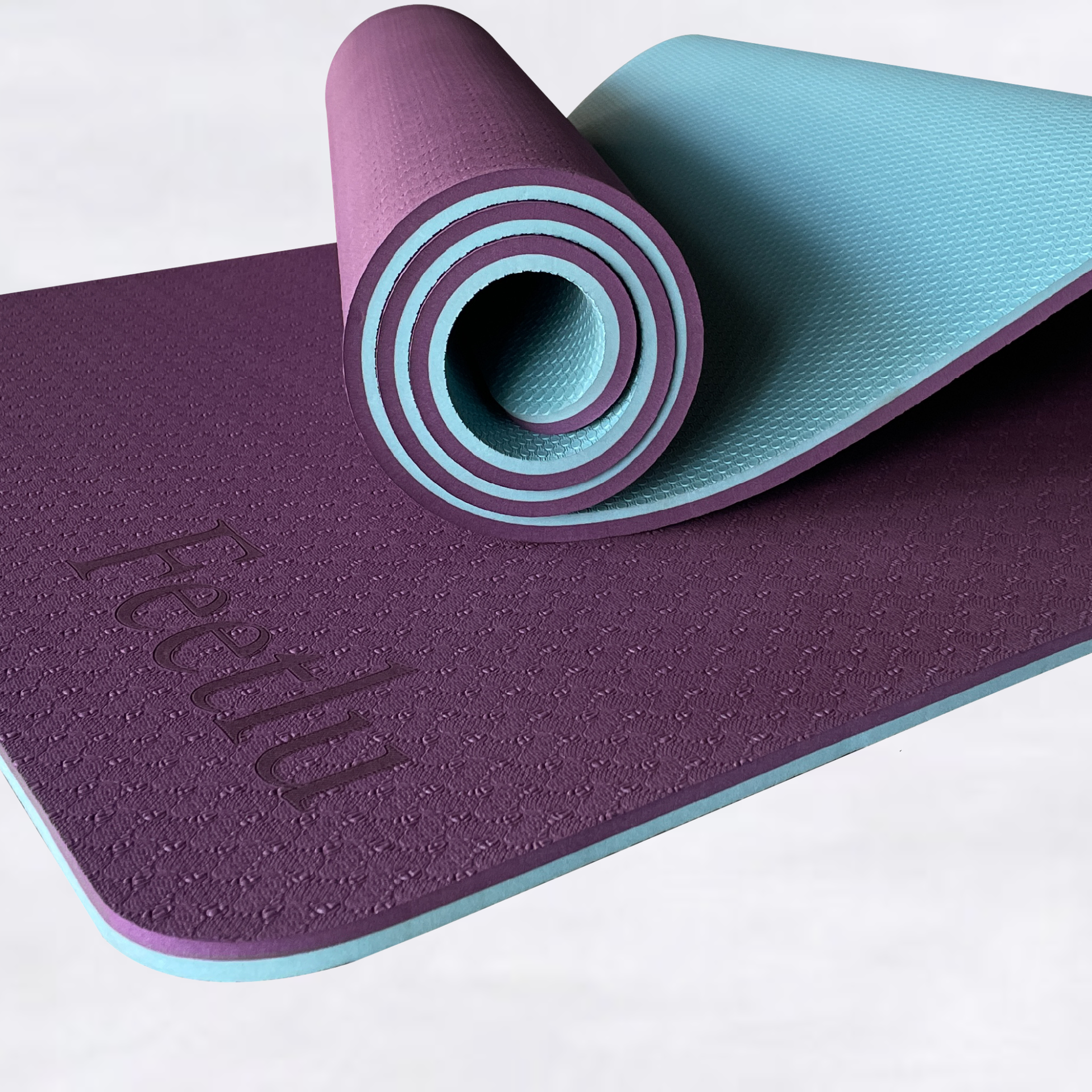 Dark Purple Yoga Mat | 10mm Thick Yoga Mat | Feetlu