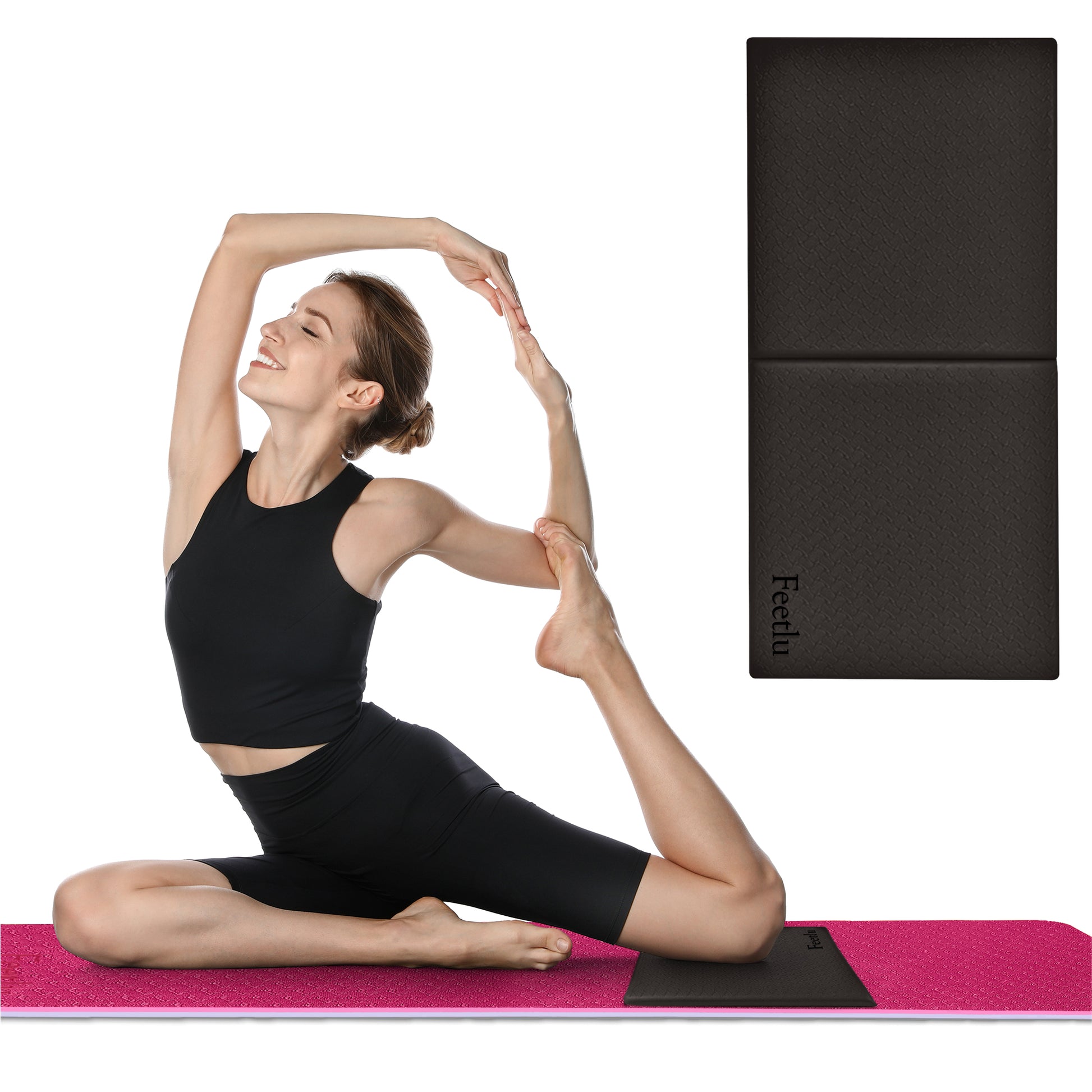 Yoga Knee Pad 12mm (1/2) - Black