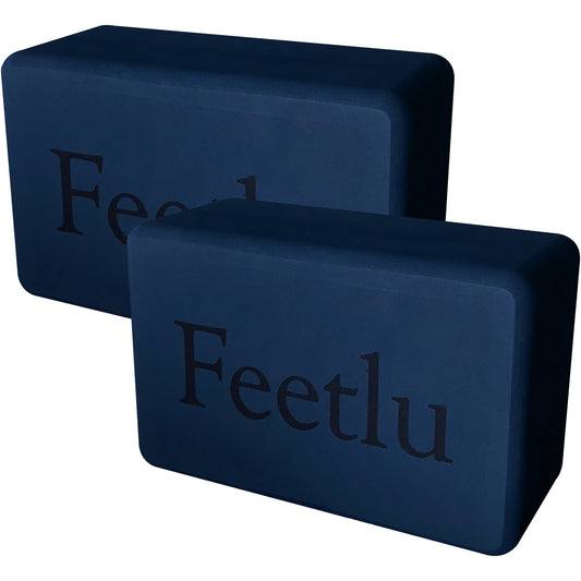 Blue Yoga Blocks | Lightweight Yoga Blocks | Feetlu