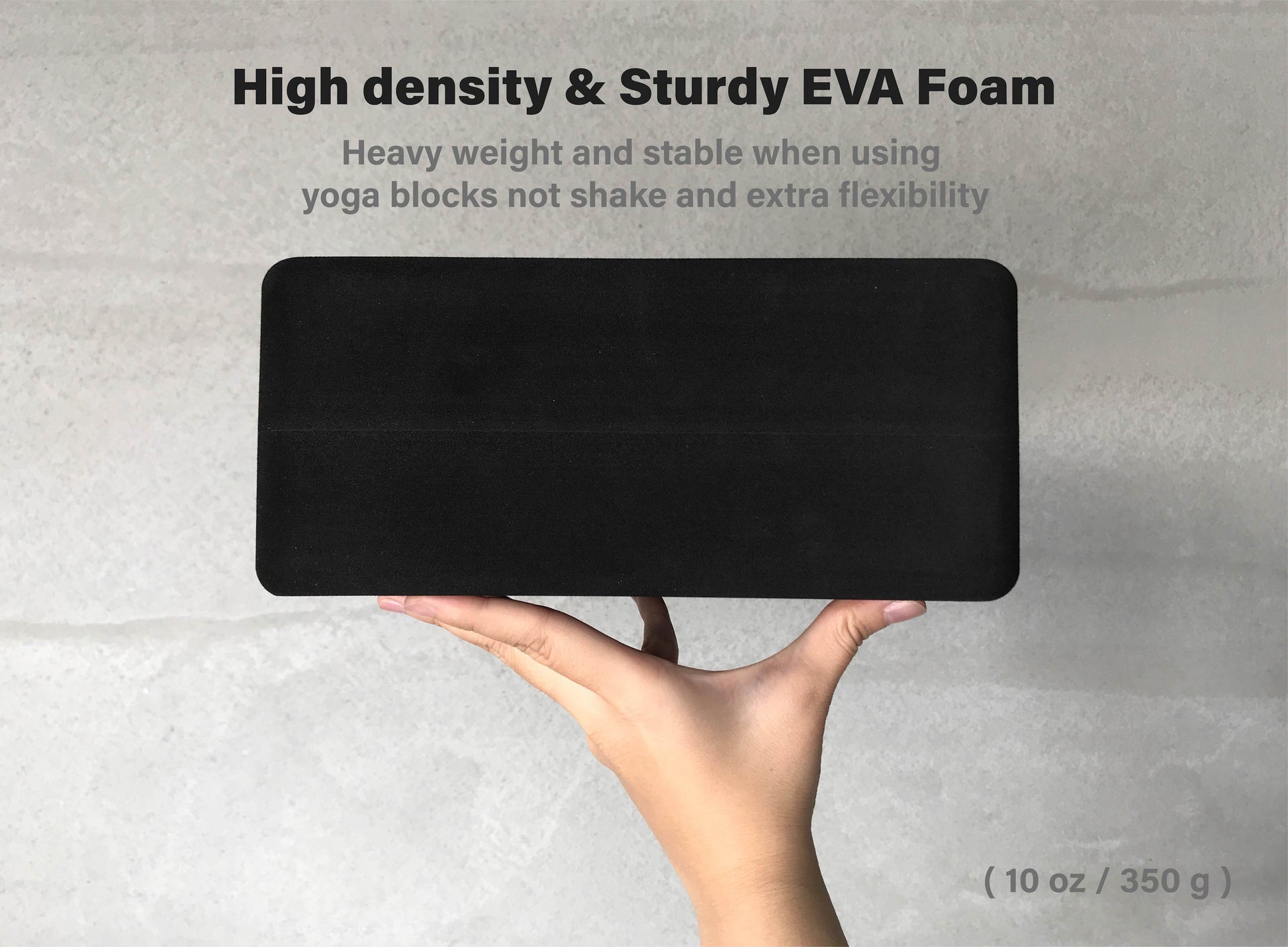 Black Yoga Blocks | Set of 2 Yoga Blocks | Feetlu